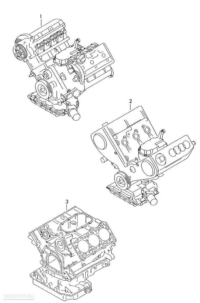 BLOCO DO MOTOR AUDI A4 BERLINA 8E - 1