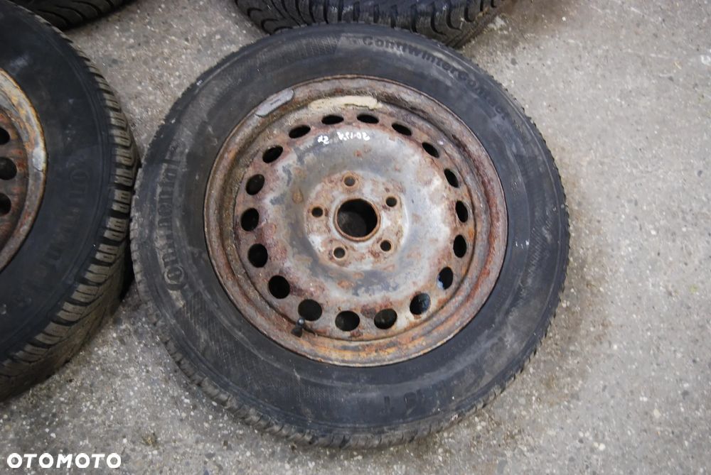 FELGI STALOWE + OPONY ZIMOWE 1K0601027C 5X112 ET47 6J VW GOLF V TOURAN 195/65R15 - 2