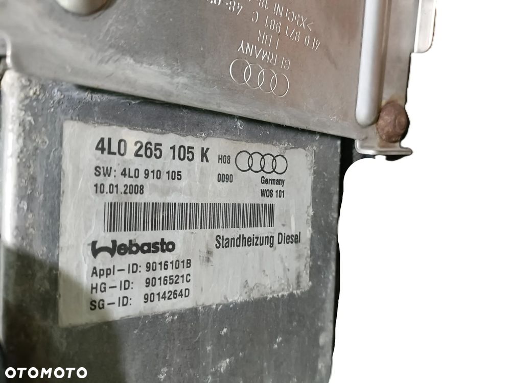 AUDI Q7 4L 05-15 4,2 TDI webasto ogrzewanie postojowe 4L0265105K * - 10