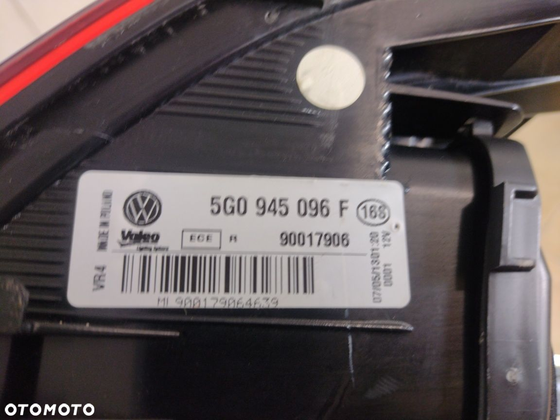 Lampa tył prawa Volkswagen VW Golf 7 VII  5G0 oryginał Europa - 7