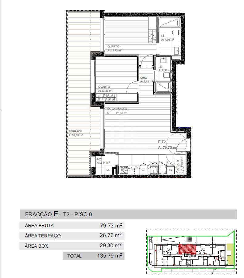 Apartamento T2 com terraço e garagem para 2 carros - Vila Nova de Gaia - Grande imagem: 4/53