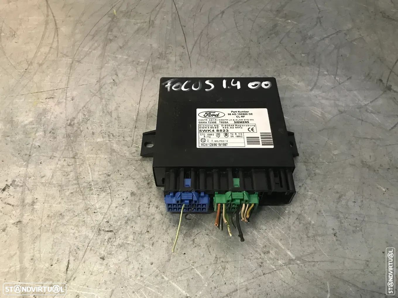 MODULO DO FECHO CENTRAL FORD FOCUS MK1 98-03 98AG-15K600-DE - 1