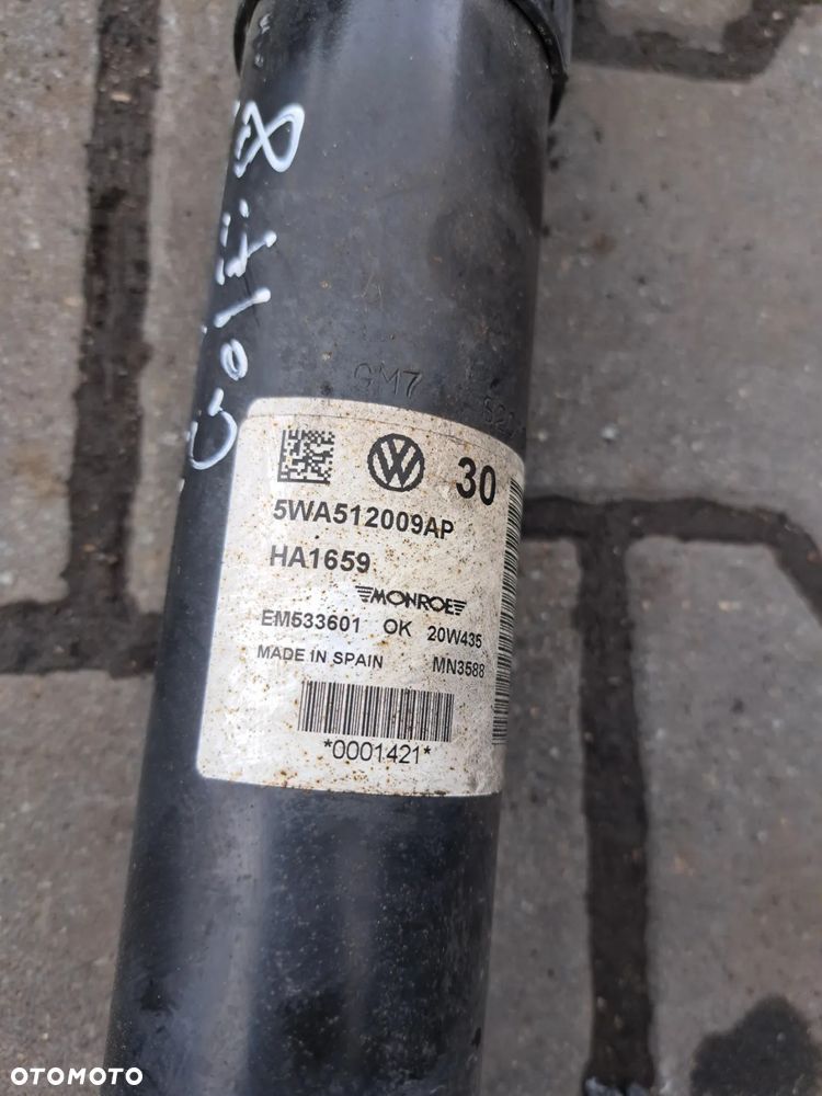 Volkswagen Golf VIII gti amortyzator aktywny tył 5WA512009AP kołyska tył sanki wózek czujnik poziomowania xejonów wahacz prawy tył Sprężyna - 3