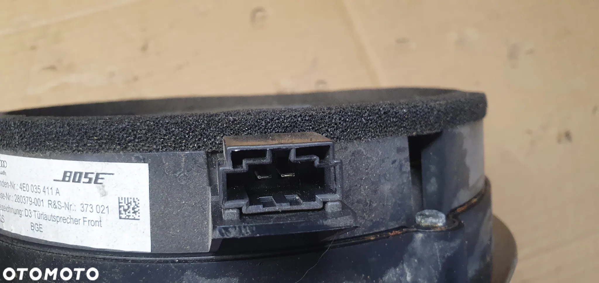 Głośnik lewy przód przedni BOSE Audi A8 D3 4E0035411A - 4