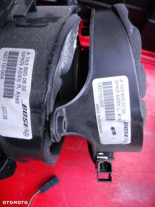 Mercedes ML W163 LIFT BOSE glosniki wzmacniacz SUBWOOFER  komplet A1638201002 A1638202789 - 8