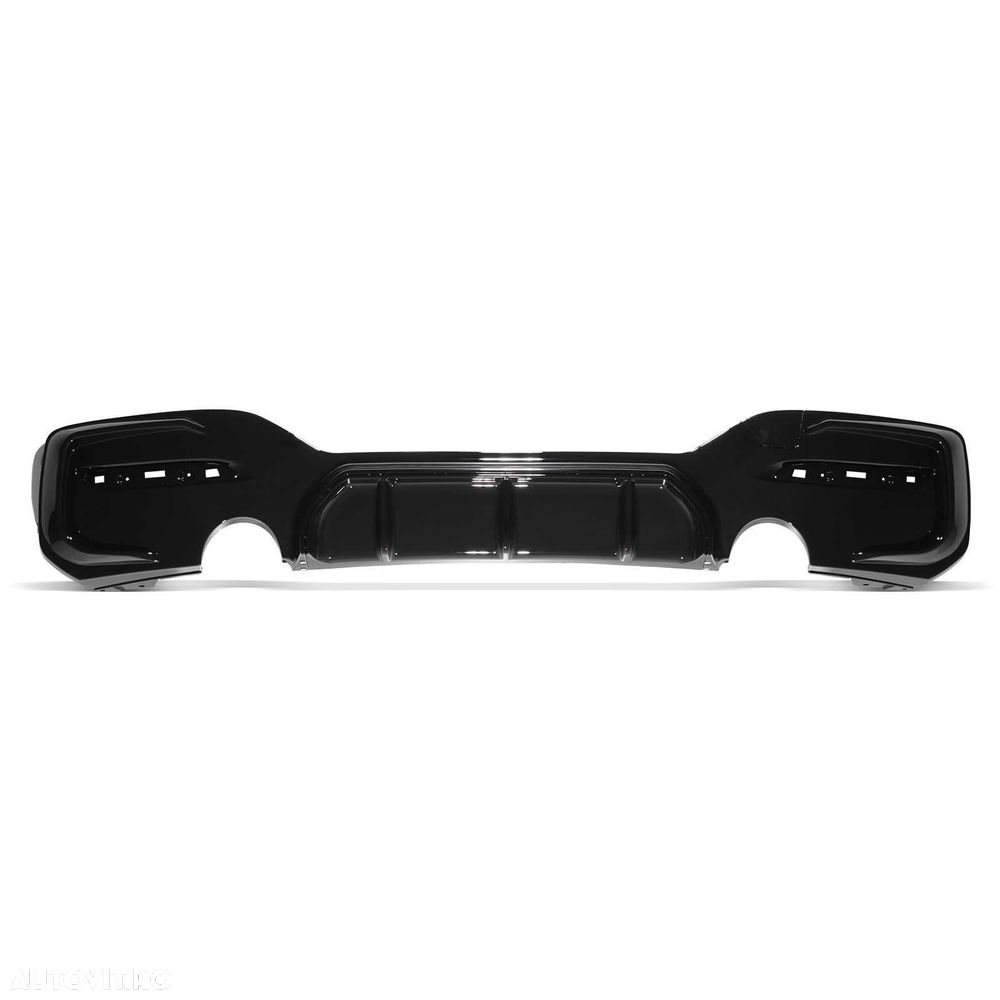 Difuzor Bara Spate M Prelungire Extensie BMW F20 F21 LCI Facelift (15-19), 135i Style, Negru Lucios - 2