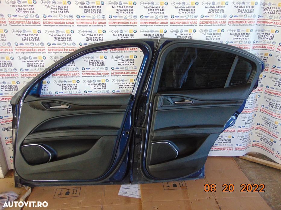 Fete usi Alfa Romeo Stelvio 2015-2022 set fete usi tapiserie interioar - 1