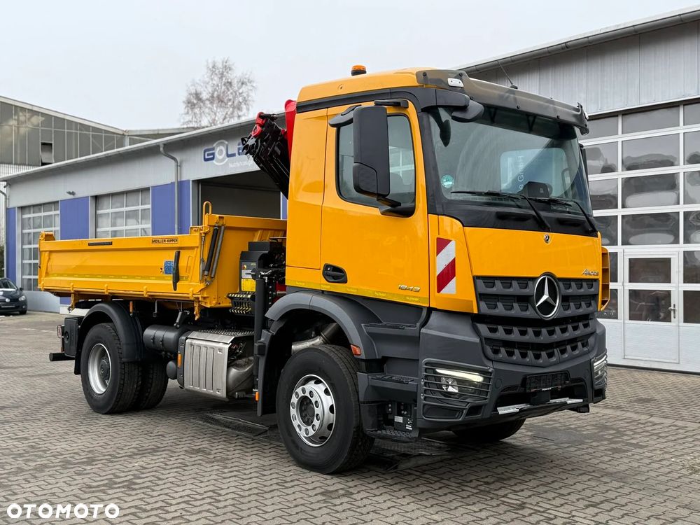 Mercedes-Benz AROCS 1843 4x2 EURO6 WYWROTKA Z HDS PALFINGER PK12.501 SLD B - 2
