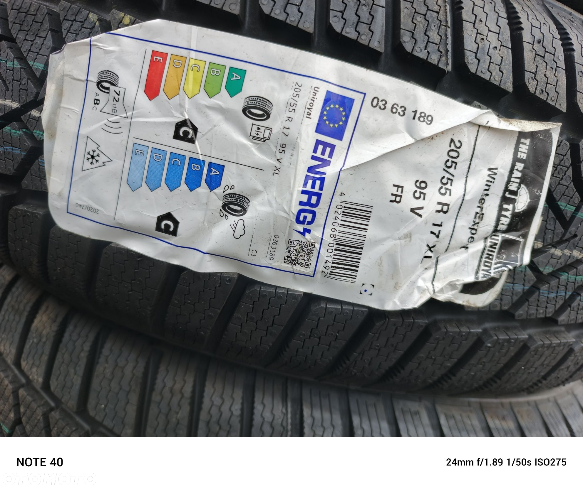 Nowe opony zimowe 205/55/17 Uniroyal 24r - 4