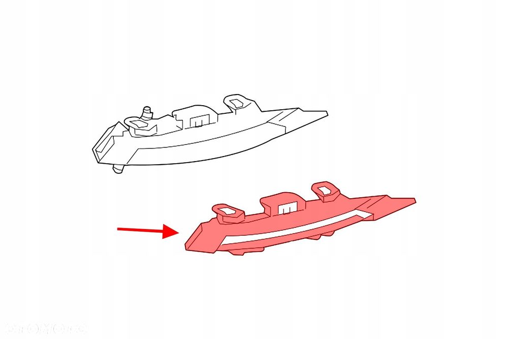 listwa kratki zderzaka a2218852823 mercedes s w221 - 5