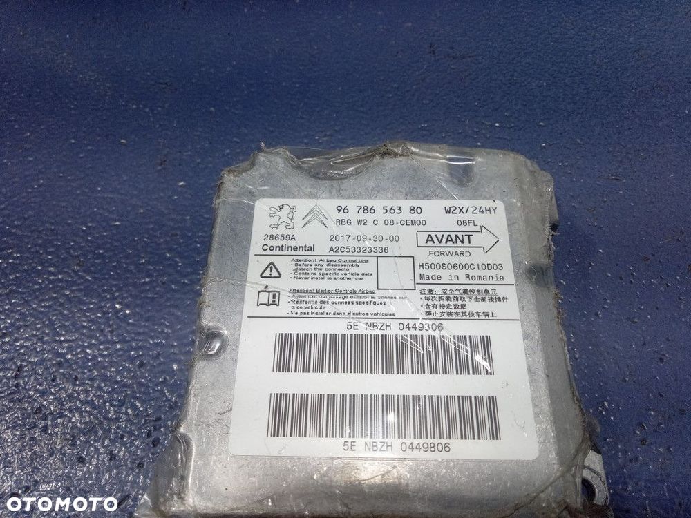 PEUGEOT 508 I DESKA KONSOLA PODUSZKI PASY 9688550677 - 6