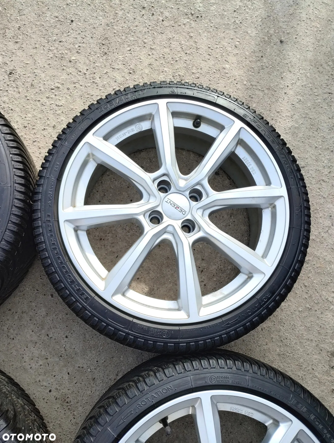 205/40R17 Opony Zimowe zima BFGOODRICH G.FORCE WINTER 2 6,5mm Legnica ALU-RAD 205/40 - 10