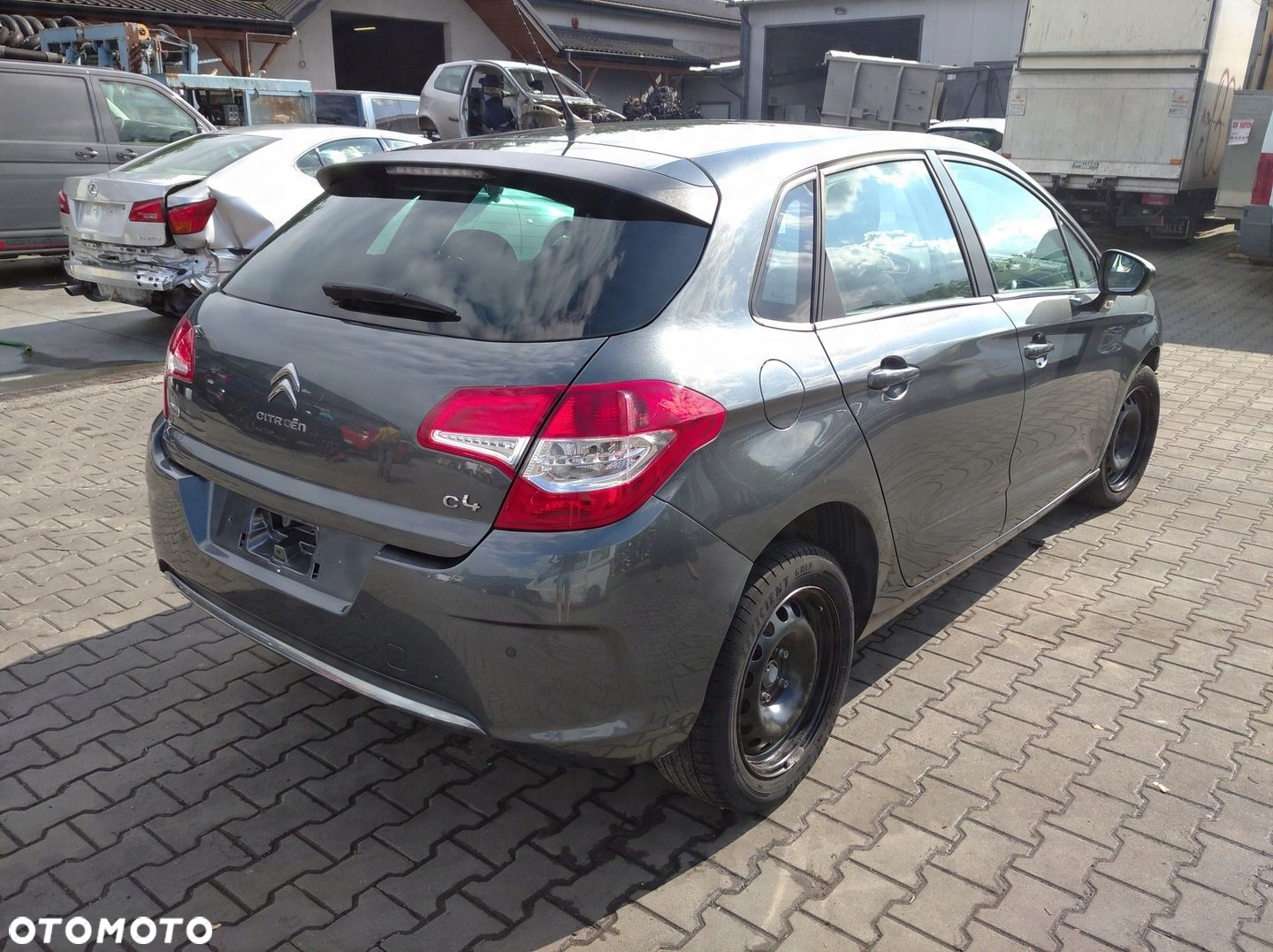 CITROEN C4 II 2 NC B7 DRZWI PRAWE TYŁ TYLNE KTP SZARE - 9