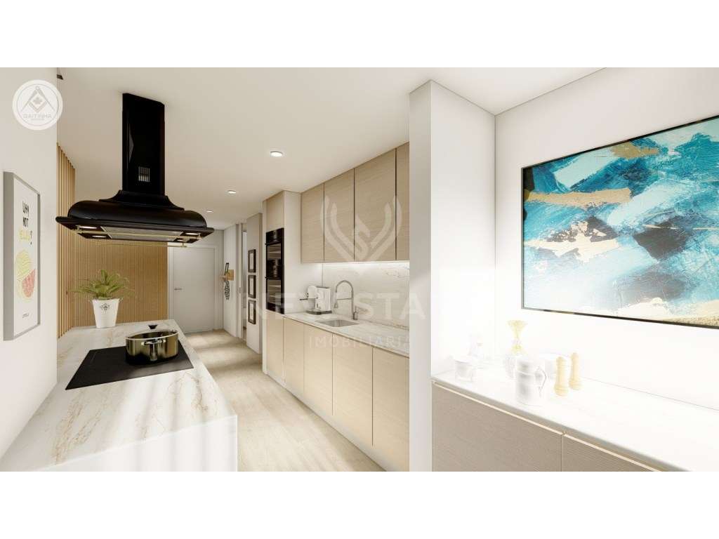 Luxuoso Apartamento T2 com terraço privativo, piscina comum e estac... - Grande imagem: 3/22