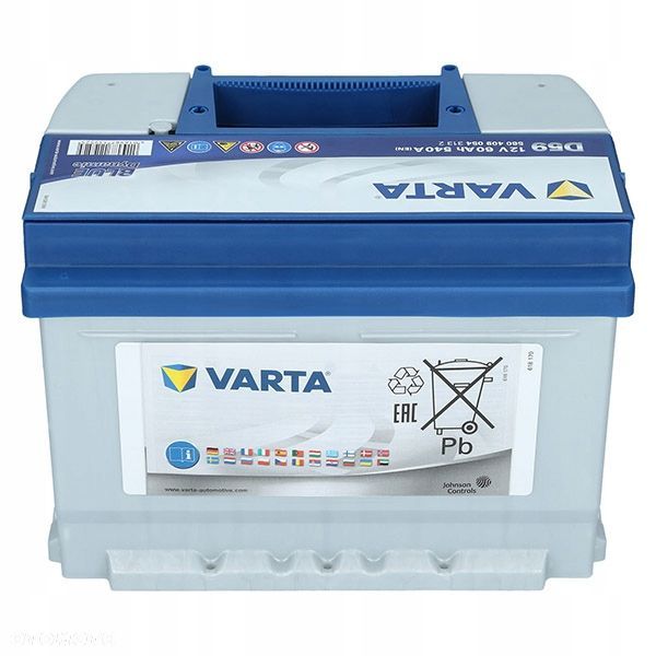 AKUMULATOR VARTA BLUE DYNAMIC 60AH 540A D59 P - 6