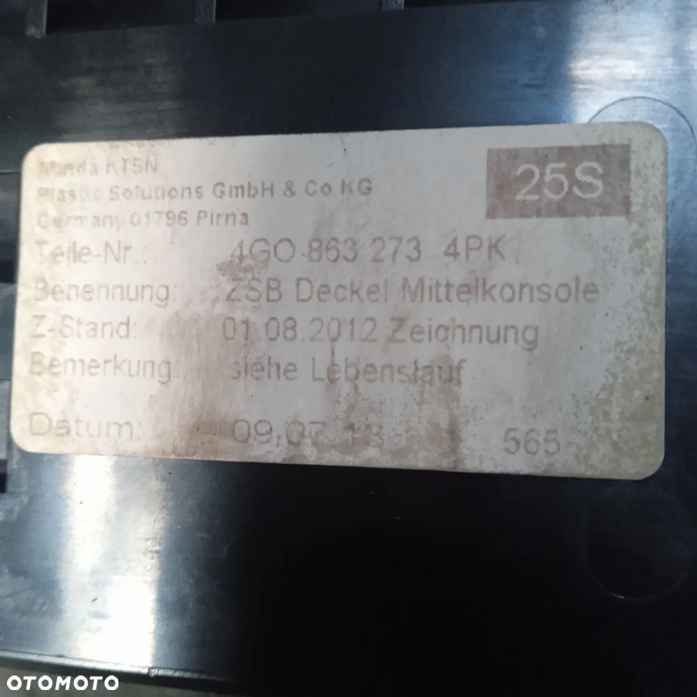 Popielniczka A6 C7 drewno 4G0863273 - 3