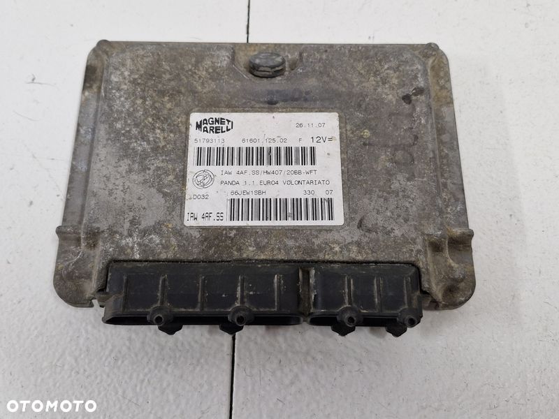 FIAT PANDA II 1.1 B STEROWNIK KOMPUTER SILNIKA ECU 517931113 - 1