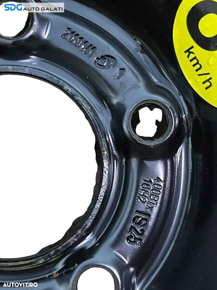 Roata Janta Rezerva Slim T115 70 16 R16 5x110 Opel Astra J 2009 - 2016 Cod 13267272 2160141 [G0041] - 4