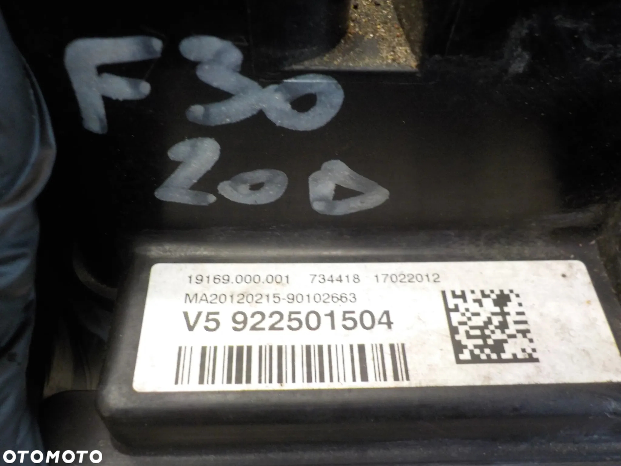 BMW F30 F20 ROZDZIELACZ STEROWNIK PRĄDU 922501504 - 2