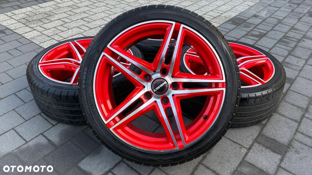 Koła r18 5x120 Borbet 225/40 ET30 8J bmw e46 e36 e39 e60 VW transporter t5 XRT8018 alufelgi KBA49282 - 13