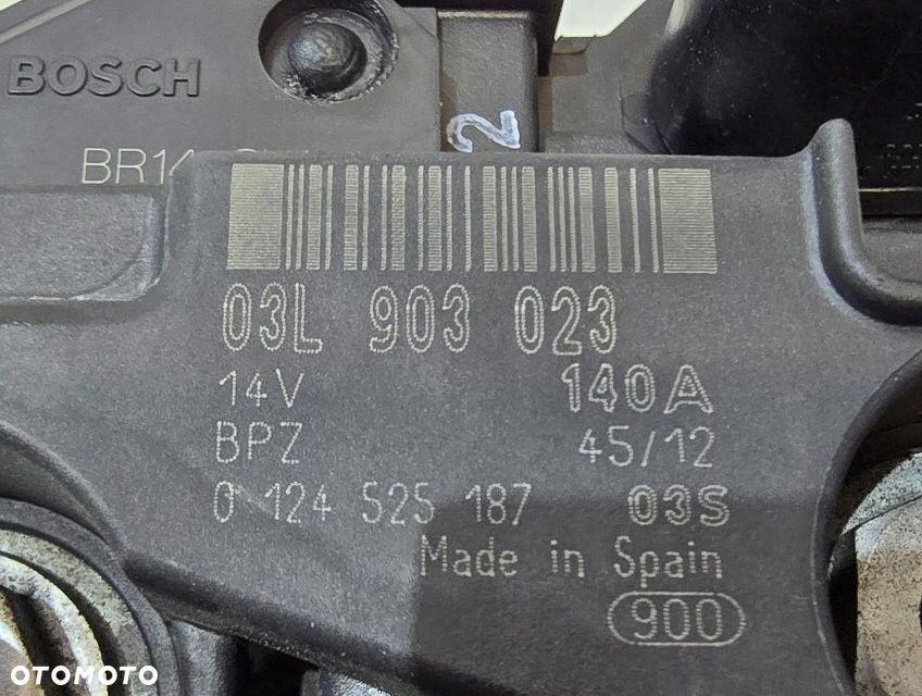 alternator vw skoda audi a1 8x 1.6 tdi 14r 140a 03l903023 - 4