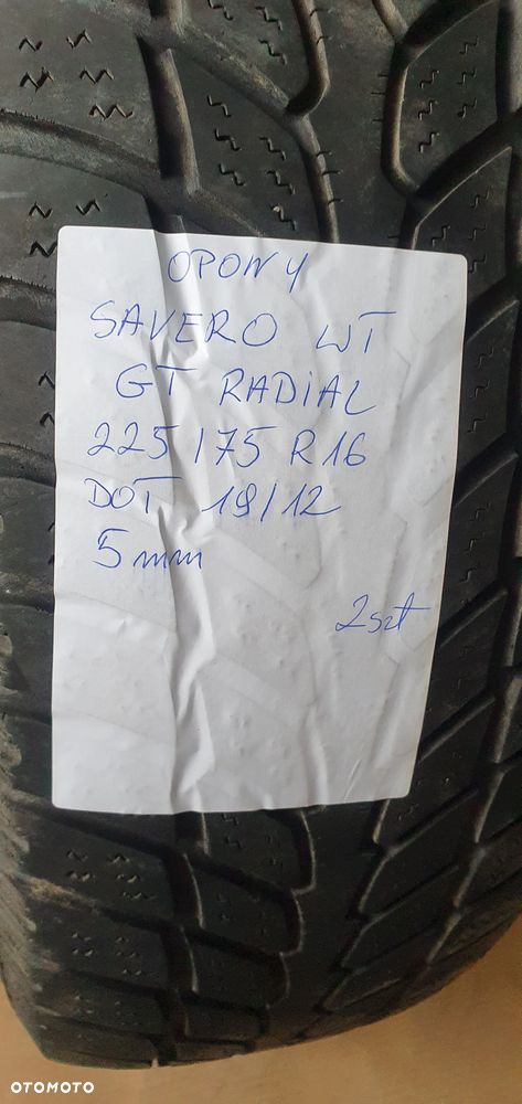 2X Opona Savero WT GT Radial 225/75 R16 5mm 1912 - 9