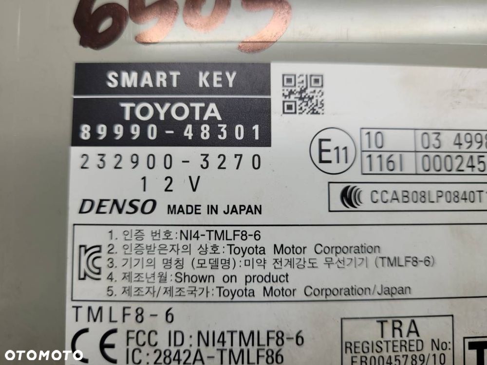 MODUŁ STEROWNIK KEYLESS DRZWI LEXUS RX 450H III 89990-48301 ORYGINAŁ - 7