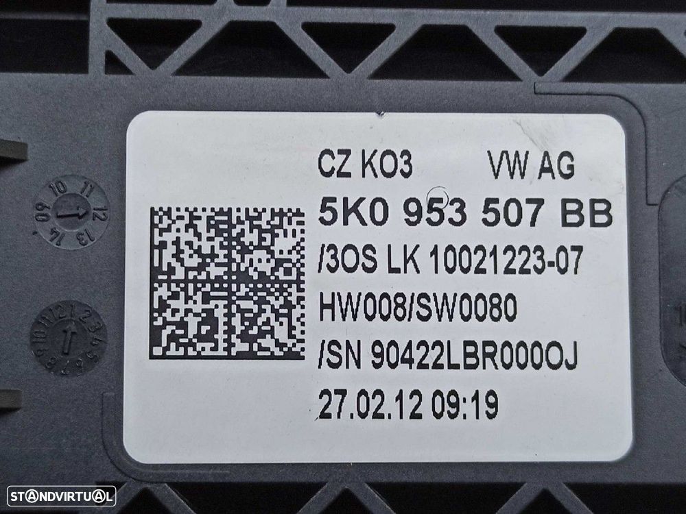 BLOCO DE CONTROLE MULTIFUNÇÕES VOLKSWAGEN GOLF VI (5K1) GTI - 2