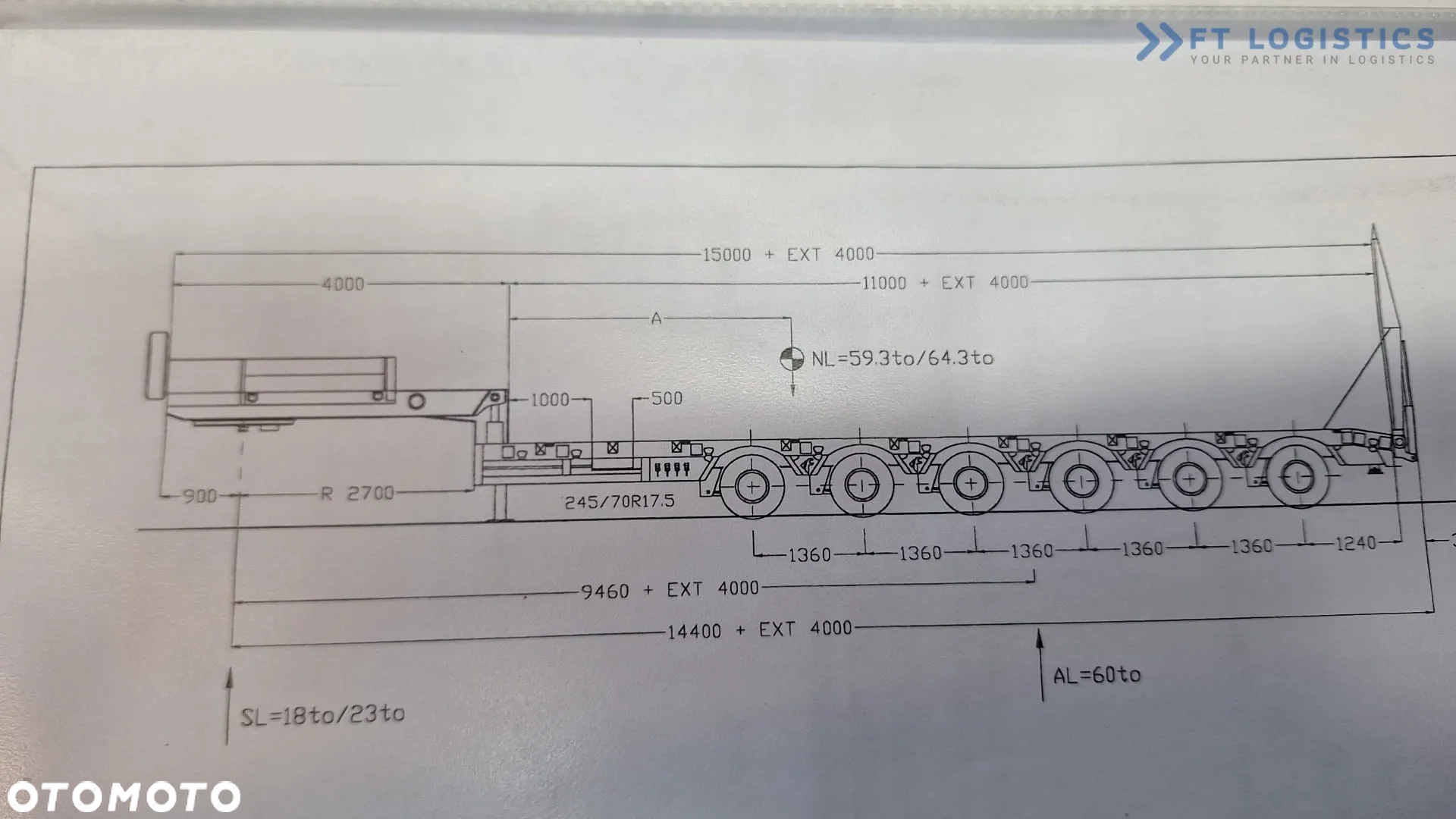 Faymonville FAYMONVILLE STZ-6WAU – 6 OSI – 92,2T DMC –  ROZCIĄG - 4 OSIE SKRĘTNE - HYDRAULICZNE NAJAZDY – ZAGŁĘBIENIE NA ŁYŻKĘ OD KOPARKI - STAN IDEALNY! - 2