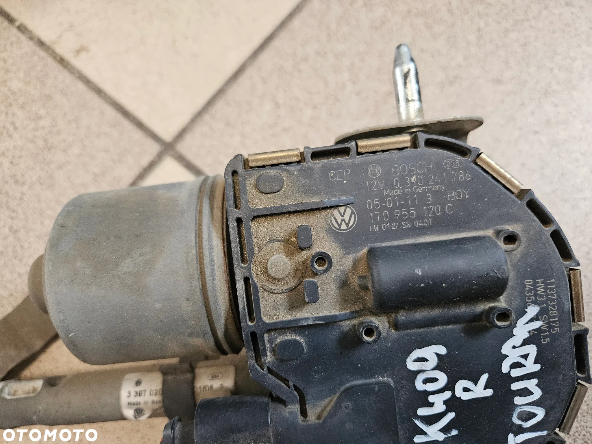 Silniczek mechanizm lewy prawy wycieraczek VW Touran I Europa 1T0955120C 1T0955119C - 5