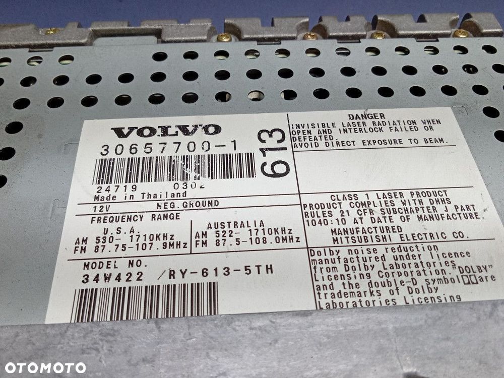 VOLVO S60 I RADIO FABRYCZNE 30657700 - 7