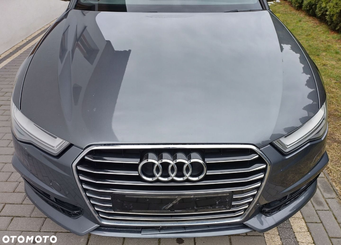AUDI A6 S6 C7 4G LIFT 15-18 MASKA POKRYWA SILNIKA LZ7S DAYTONA GRAY - 6
