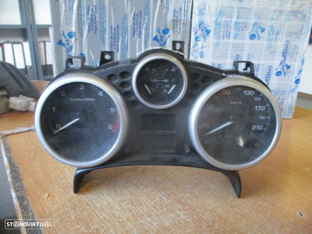 Quadrante 9666898680 PEUGEOT 207 2011 1.4HDI   5 PRETO KM/H DIGITAL PEUGEOT 207 2014 1.4HDI 70CV 5P CINZA - 5