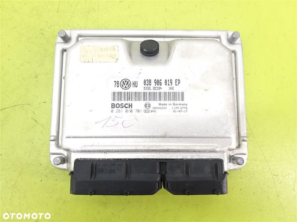 Komputer sterownik silnika Audi A6 C5  1.9TDI 130KM 1997-2004R 038906018EP - 1