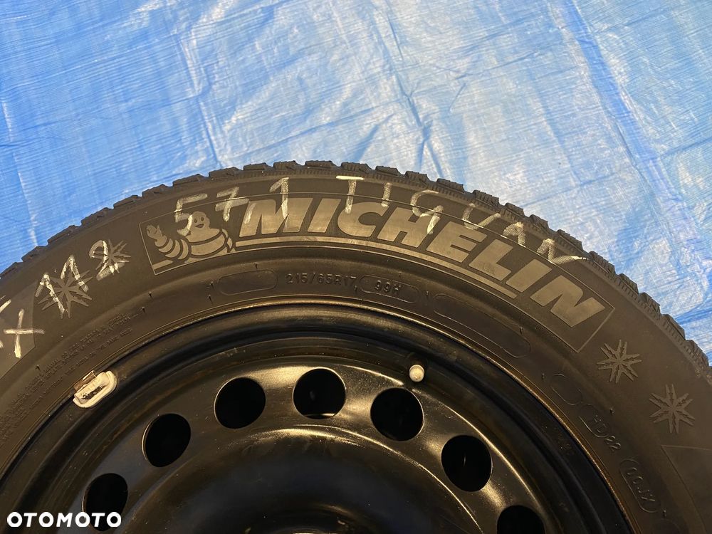 KOŁA KOŁO FELGA STALOWE 17" 5X112; 57,1mm ET38 KOMPLET  OPONY ZIMOWE MICHELIN 6,5mm VW TIGUAN ARTEON GOLF PASSAT SKODA AUDI Q3 Q5 A5 A6 A7 KODIAQ ITP. - 14