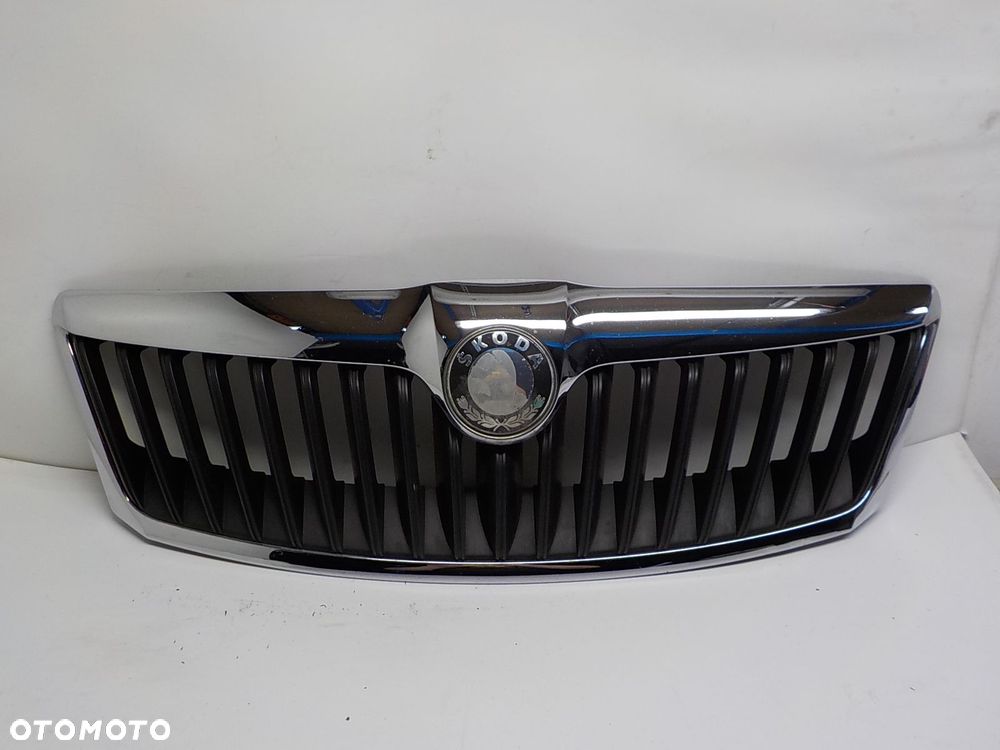 SKODA OCTAVIA II 1Z0 GRILL ATRAPA CHŁODNICY PRZÓD 1Z0853651C - 1