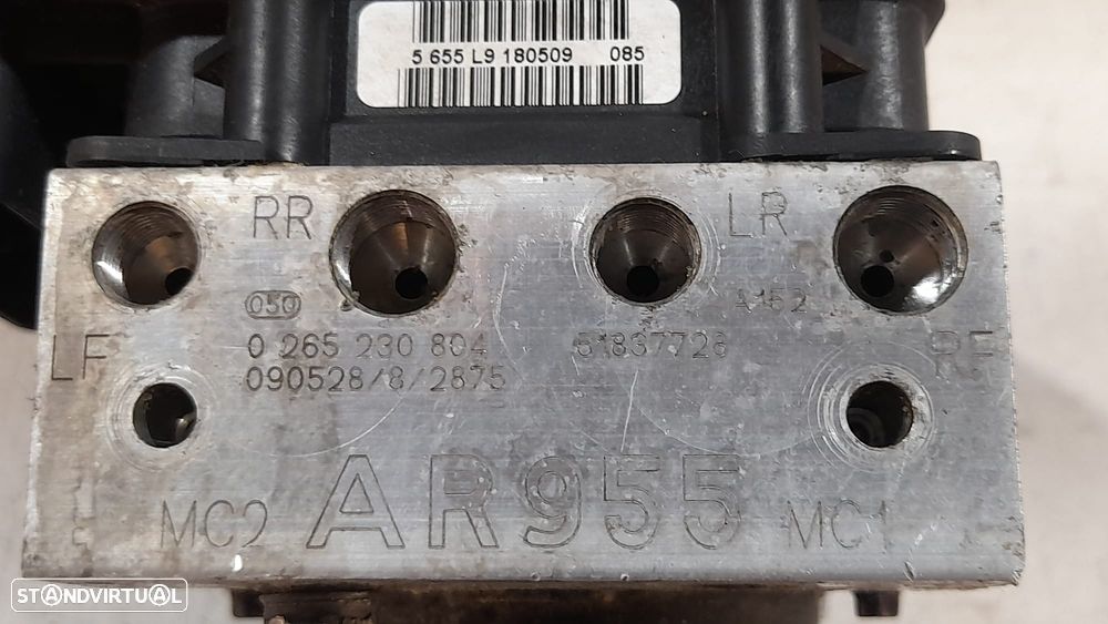 ABS MODULO BLOCO HIDRAULICO BOSCH 0265951337 51837728 0265230804 090528 082875 090528082875 ALFA ROMEO MITO 955 1.4i 16V 95CV 199A6000 MITO 955 1.3 MULTIJET 90CV 199A3000 - 9