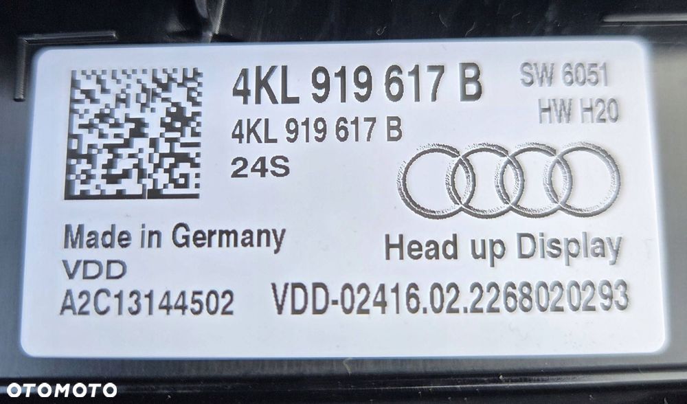audi q8 e-tron sportback s 4ke wyświetlacz hud head up 4kl919617b - 6