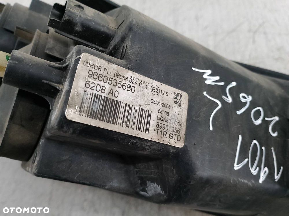 LAMPA PRZÓD LEWA PEUGEOT 206 SW 9660535680 89901056 - 2