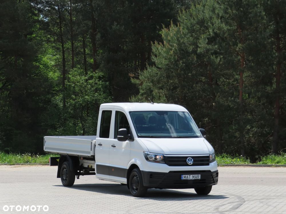 Volkswagen Crafter 35 TDI 2.0 140 KM Doka Brygadowy DUBEL MIXTO 7-Mio.Os + 1153 Kg Ład. Skrzynia Otwarta 3513 mm Długa Rozstaw Osi 4490 mm L4 HAK 3000 Kg Udźwig Stan Wizualny I Techniczny JAK NOWY Gotowy Dostępny OKAZJA POLECAM - 3