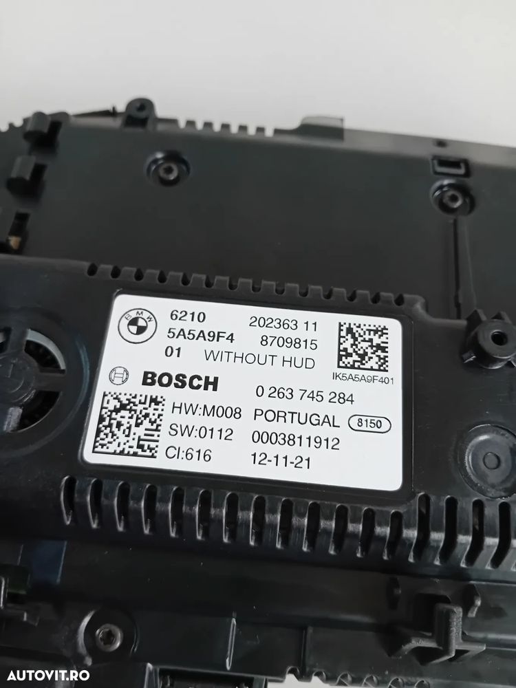 Ceasuri Bord Digitale BMW G20 G21 G22 G23 G26 G01 G02 G05 G06 G30 G31 Fara HUD - 8