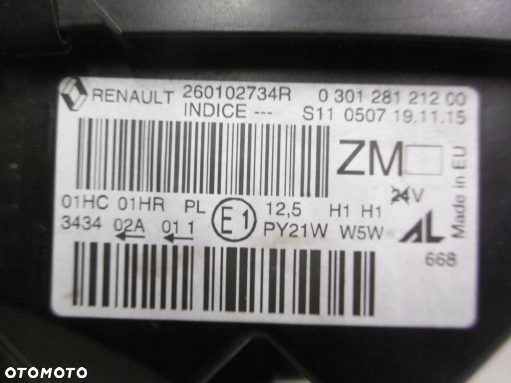 renault captur i - lampa przednia prawa - 13