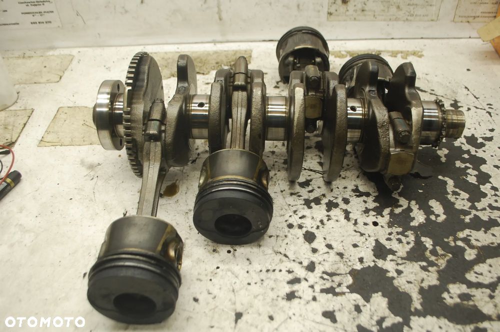 WAŁ KORBOWY KOMPLETNY + TŁOKI + KORBY 038105189B 1.9 TDI AVB AUDI VW SEAT SKODA - 1