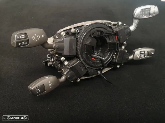 Conjunto manetes sensor ângulo fita airbag original BMW Série 7 E65 E66 2001+ - 2