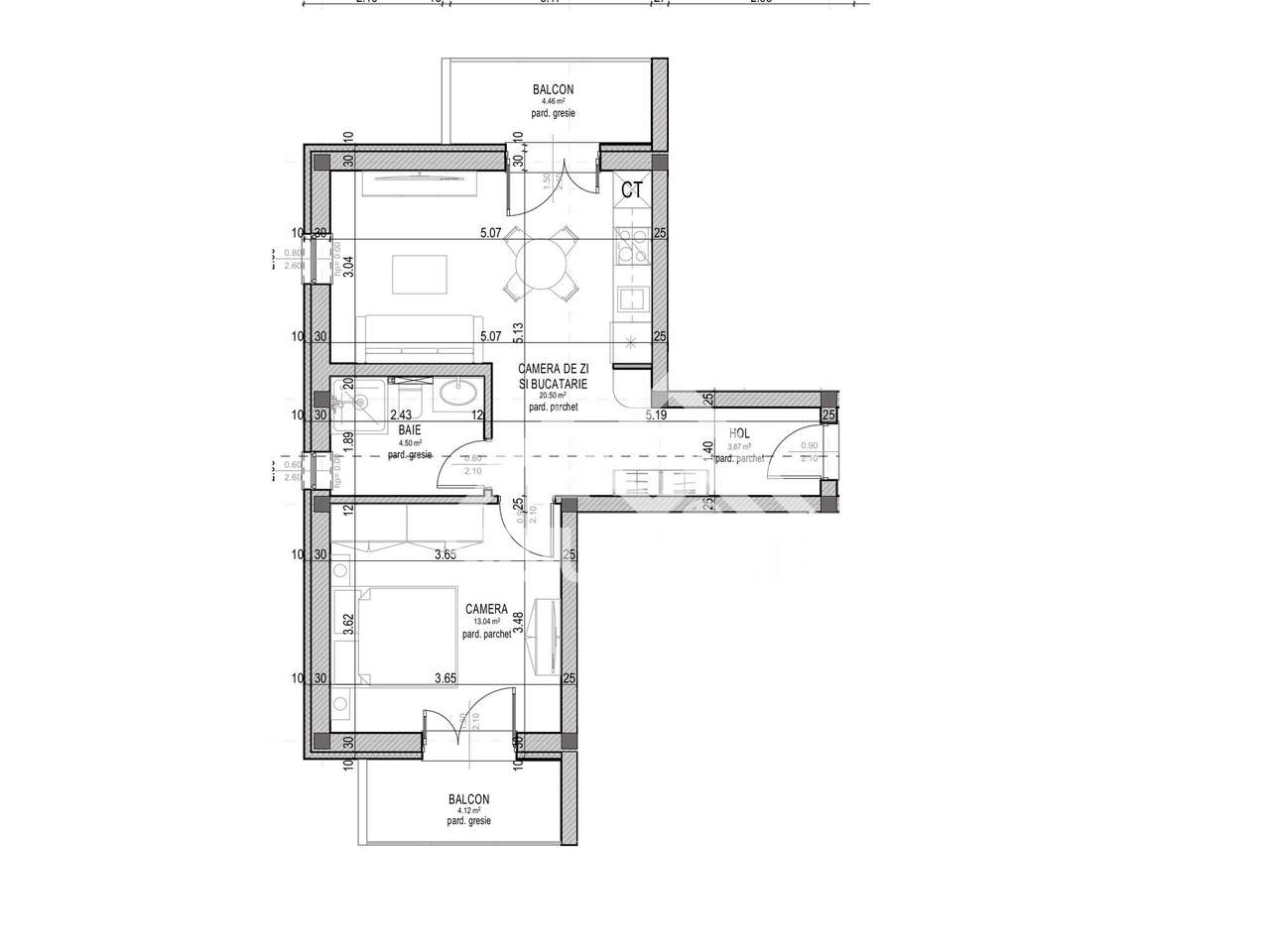 Apartament practic 2 camere Arhitectilor langa Cofetaria Mandra — fotografia 3