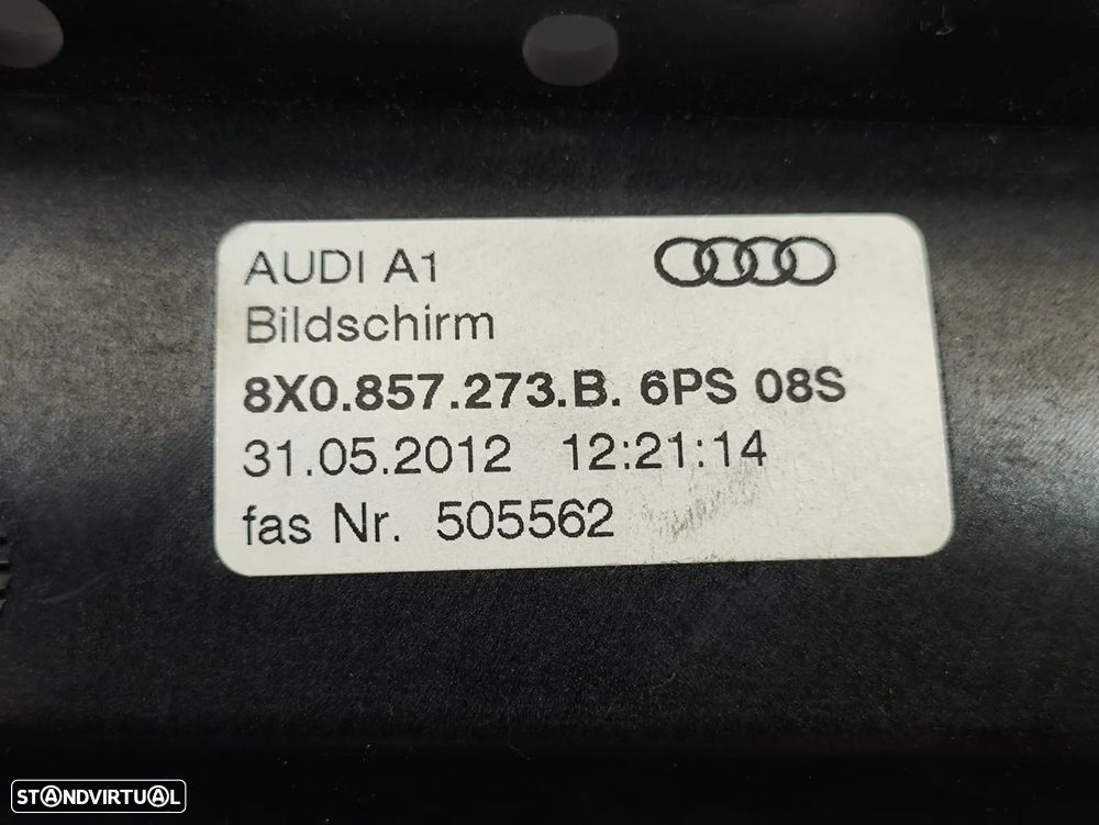 Display Ecra Multimedia Navegação Audi A1 8X 2010 a 2018 - 10