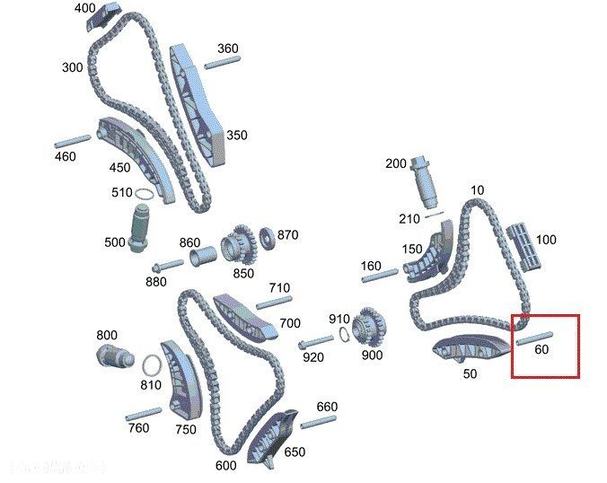 MERCEDES WIELE MODELI Bolec slizgu rozrzadu ORYGINAL - 2