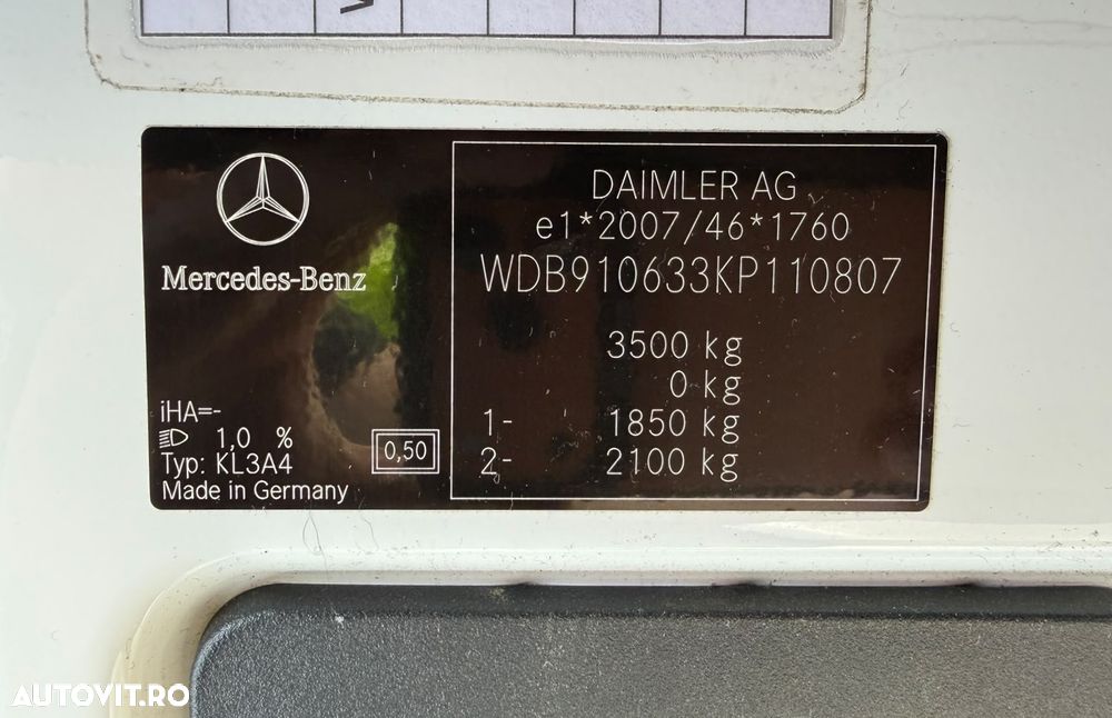 Mercedes-Benz Sprinter FRIGORIFIC PRIZĂ DE STAȚIONARE - 28