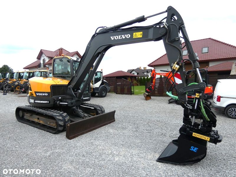 Volvo ECR88D ROTOTILT ZE SZCZYPCAMI / Super Stan / Nowe podwozie / - 2