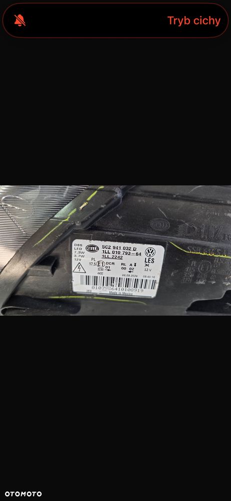 VW Beetle Lampa Reflektor Prawa 5c2941032d - 3